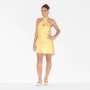Wild Fable Yellow Halter Mini Dress